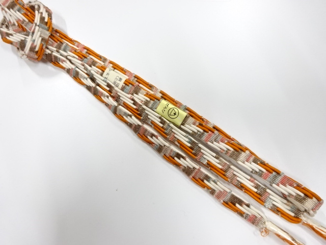 未使用品　正絹　手組帯締め